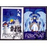 Færøerne 2012. 6,50-12,50 Kr. Julesange 3. AFA nr. 761-2 Postfrisk stemplet