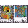 Færøerne 2013. 19,00-38,00 Kr. Kunst Olivur vio Neyst AFA nr. 787-88 Postfrisk  stemplet