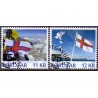 Færøerne 2015.Det Færøske flag 75år. AFA nr. 832-33 Postfrisk stemplet