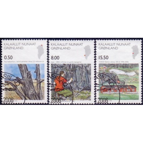 2006. 0,50-15,50 Kr. Videnskab II. AFA nr. 477-9 postfrisk stemplet