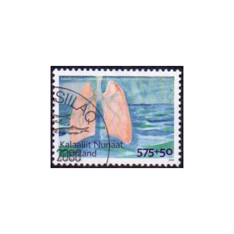 2008. 5,75+0,50 Øre. Antituberkulose.  AFA nr. 513 postfrisk stemplet