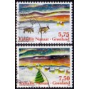 2008. 5,75-7,50 Kr. Julefrimærker. AFA nr. 526-7 postfrisk stemplet
