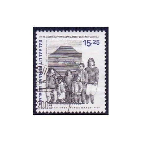 2009. 15,25 Kr. Missionstationen Nordstjernen. AFA nr. 545 postfrisk stemplet