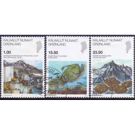 2009. 1,00-23,50 Kr. Videnskab V. AFA nr. 546-8 stemplet stemplet