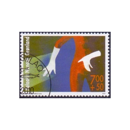 2010. 7,00+0,50 Øre. Teatergruppen Silamut. AFA nr. 559 postfrisk stemplet