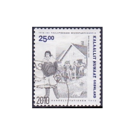2010. 25,00 Kr. Handelsstationen i Thule. AFA nr. 570 postfrisk stemplet