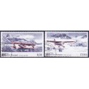 2011. 8,00-17,50 Kr. Grønlands civile luftfartshistorie. AFA nr. 590-1 postfrisk stemplet