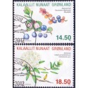 2012. 14,50-18,50 Kr. Grønlandske krydderurter. AFA nr. 608-9 postfrisk stemplet