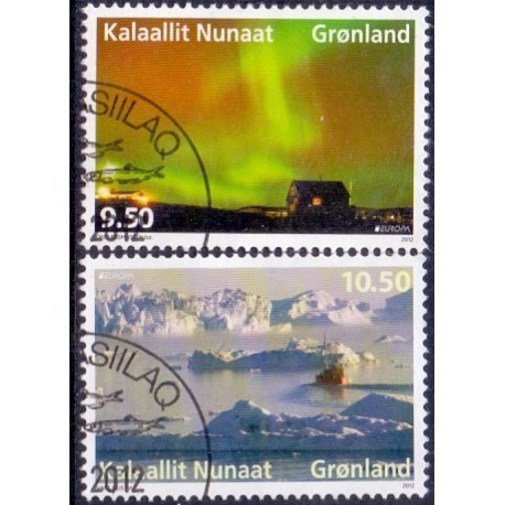2012. 9,50-10,50 Kr. Europamærke / CEPT. AFA nr. 620-1 postfrisk stemplet