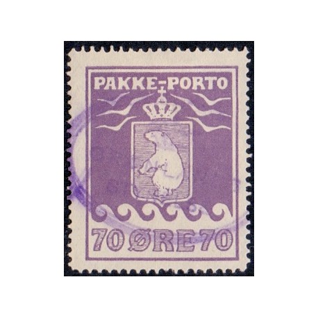 Grønland/Greenland 1930. 70 Øre. Violet. AFA nr. 10 postfrisk stemplet