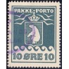 Grønland/Greenland 1937. 10 Øre, Grønblå. AFA nr. 15 postfrisk stemplet