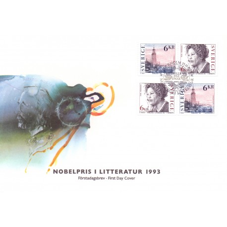 Sverige. 1993. Nobelpristager. AFA nr. 1727-28 postfrisk sammentryk Stemplet hæfte FDC parstykkke SWEDEN **/o