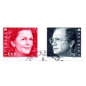 Sverige. 1993 Kong Carl & Dr. Silvia. AFA nr. 1686-87 postfrisk  Stemplet hæfte FDC parstykkke SWEDEN **/o