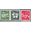 Sverige. 1993. Bær og frugter. AFA nr. 1699-1701 postfrisk  Stemplet hæfte FDC parstykkke SWEDEN **/o