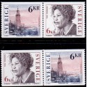 Sverige. 1993. Nobelpristager. AFA nr. 1727-28 postfrisk sammentryk Stemplet hæfte FDC parstykkke SWEDEN **/o