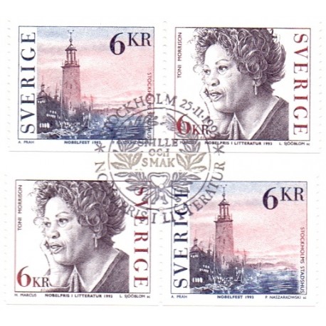 Sverige. 1993. Nobelpristager. AFA nr. 1727-28 postfrisk sammentryk Stemplet hæfte FDC parstykkke SWEDEN **/o