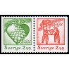 Sverige. 1993. Julefrimærker. AFA nr. 1729-30 postfrisk parstykke Stemplet hæfte FDC parstykkke SWEDEN **/o