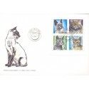 Sverige. 1994. Katte. AFA nr. 1747-50 postfrisk sammentryk Stemplet hæfte FDC parstykkke SWEDEN **/o