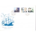 Sverige. 1994. Svenske digtere. AFA nr. 1782-84 postfrisk  Stemplet hæfte FDC parstykkke SWEDEN **/o