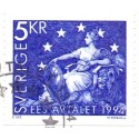 Sverige. 1994. Samarbejde med EU. AFA nr. 1739 postfrisk  Stemplet hæfte FDC parstykkke SWEDEN **/o