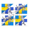 Sverige. 1994. Svensk-finsk kultur. AFA nr. 1768-69 postfrisk 4-blok Stemplet hæfte FDC parstykkke SWEDEN **/o
