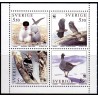 Sverige. 1994. Vilde fugle. AFA nr. 1776-79 postfrisk 4-blok Stemplet hæfte FDC parstykkke SWEDEN **/o