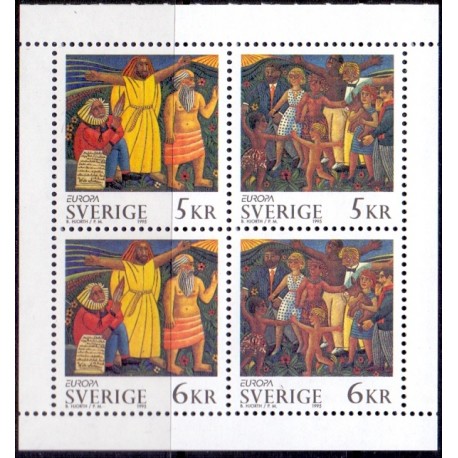 Sverige 1995. CEPT, AFA 1804-07, postfrisk stemplet  hæfte