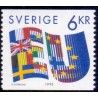 Sverige 1995. Svensk medlemskab af EU, AFA 1810, postfrisk stemplet  hæfte