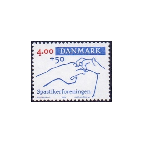2000. Spastikerforeningen, AFA 1263 postfrisk Stemplet