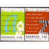 2001. Brug sproget, AFA 1281-82, komplet postfrisk Stemplet