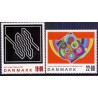 2001. Frimærkekunst, AFA 1292-93, postfrisk Stemplet