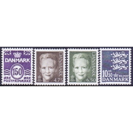 2002. Slupperingsværdier (uden v.nr), AFA 1303-06, komplet postfrisk Stemplet