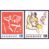 2002. Frimærkekunst, AFA 1330-31, postfrisk Stemplet