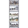 2002. Danske boliger I, AFA 1332-36, komplet postfrisk Stemplet