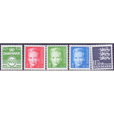 2003. Slupperingsværdier, AFA 1337-41, postfrisk stemplet