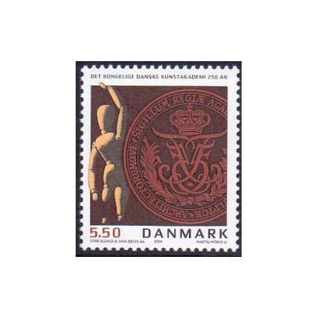 2004. Kunstakademiet, AFA 1387, postfrisk Stemplet FDC