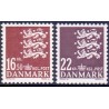 2005. Rigsvåben, AFA 1414-15, postfrisk Stemplet FDC