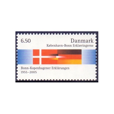 2005. København-Bonn erklæringen, AFA 1431, postfrisk Stemplet FDC