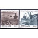 2005. Danske søfolk 1939-1945 , AFA 1435-36, postfrisk Stemplet FDC