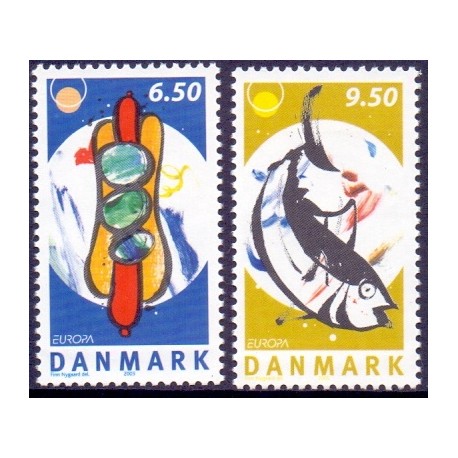 2005. Europamærker / CEPT , AFA 1437-38, postfrisk Stemplet FDC