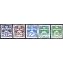 2005. Ny Bølgelinietype, AFA 1444-48, postfrisk Stemplet FDC