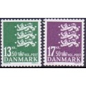 2007. Suppleringsværdier, AFA nr. 1490-91, postfrisk  Stemplet FDC