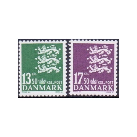 2007. Suppleringsværdier, AFA nr. 1490-91, postfrisk  Stemplet FDC