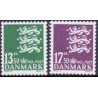 2007. Suppleringsværdier, AFA nr. 1490-91, postfrisk  Stemplet FDC