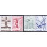 2007. Danske vindmøller, AFA nr. 1492-95, postfrisk   Stemplet FDC