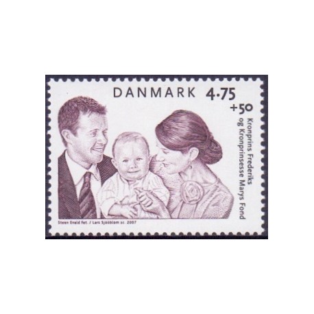 2007. Velgørenhedsmærke, AFA nr. 1496, postfrisk   Stemplet FDC