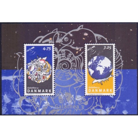 2007. Galathea 3, AFA nr. 1507, i postfrisk miniark  Stemplet FDC