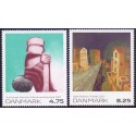 2007. Frimærkekunst, AFA nr. 1508-09, postfrisk    Stemplet FDC