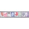 2007. Store danskere, AFA nr. 1518-21, postfrisk  Stemplet FDC
