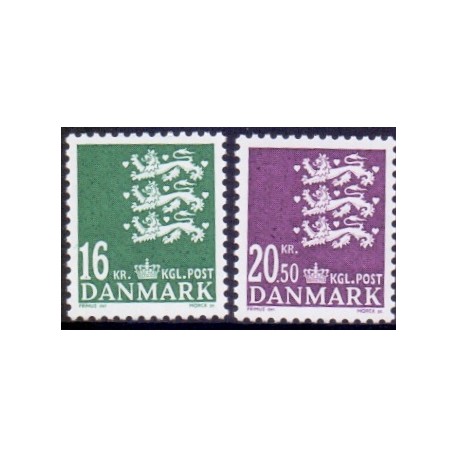 2008. Suppleringsværdier, AFA nr. 1531-32, postfrisk   Stemplet FDC